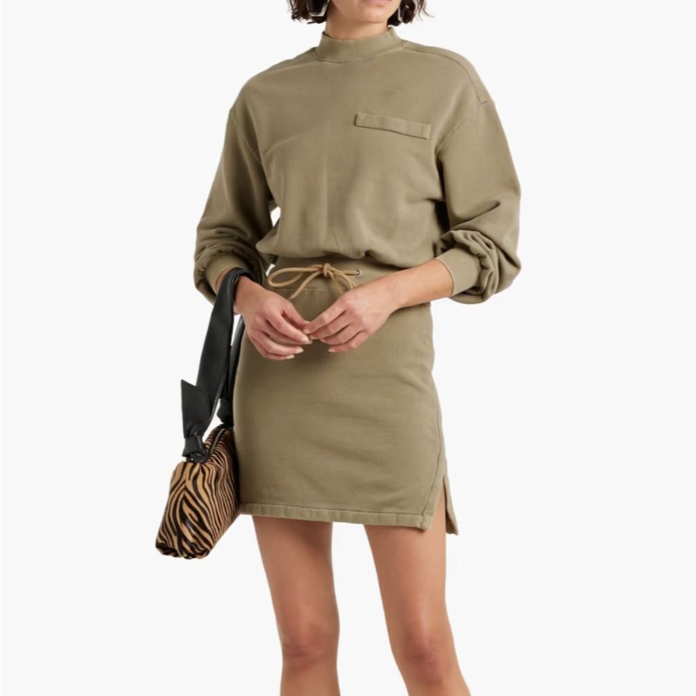 Samantha French cotton-terry mini dress